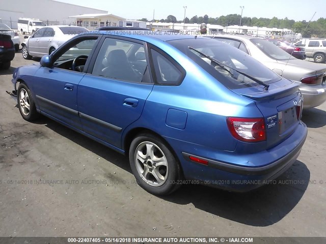 KMHDN56D25U171161 - 2005 HYUNDAI ELANTRA GLS/GT BLUE photo 3