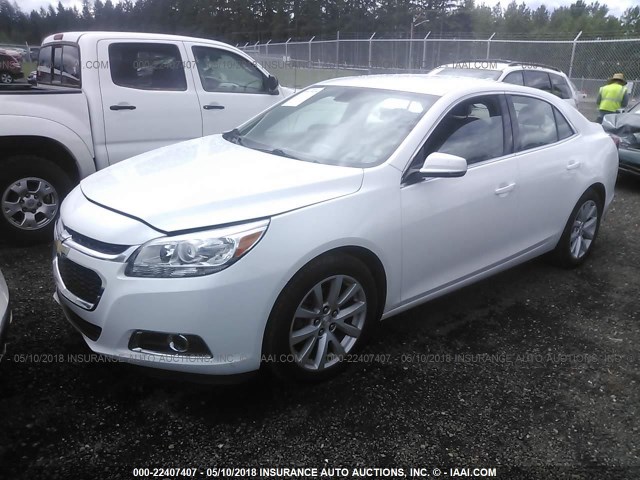 1G11E5SL1EF244716 - 2014 CHEVROLET MALIBU 2LT WHITE photo 2