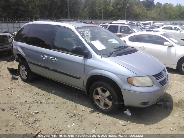 1D4GP45R25B136959 - 2005 DODGE CARAVAN SXT Light Blue photo 1