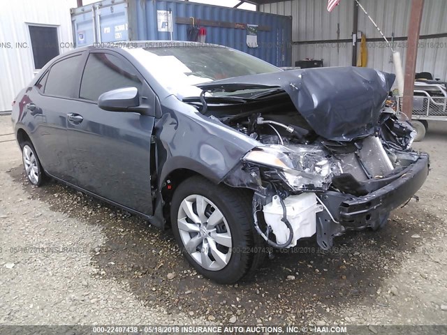 2T1BURHE4FC266735 - 2015 TOYOTA COROLLA L/LE/LE PLS/PRM/S/S PLS GRAY photo 1