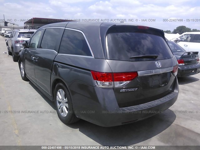 5FNRL5H69GB106480 - 2016 HONDA ODYSSEY EXL GRAY photo 3