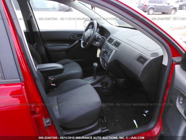 1FAHP37N47W164169 - 2007 FORD FOCUS ZX5/S/SE/SES 红色 照片 5