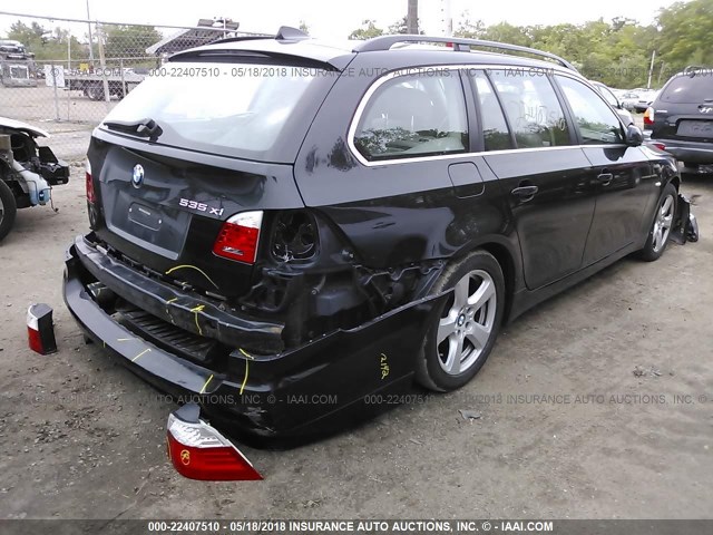 WBAPT73528CX00700 - 2008 BMW 535 XI BLACK photo 4