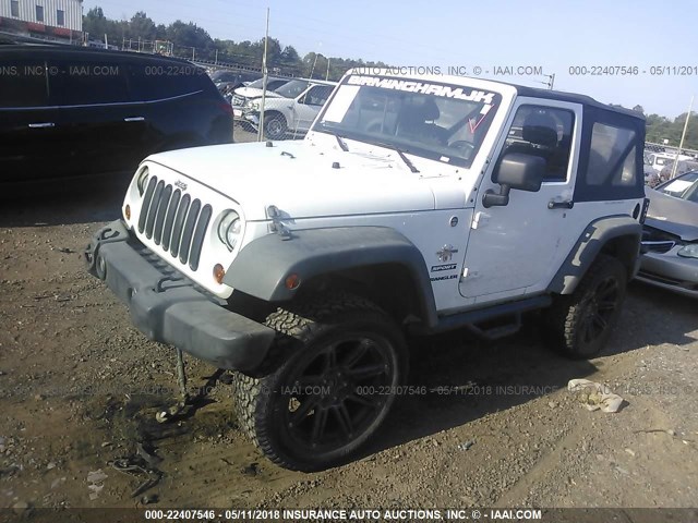 1J4AA2D19BL577122 - 2011 JEEP WRANGLER SPORT WHITE photo 2