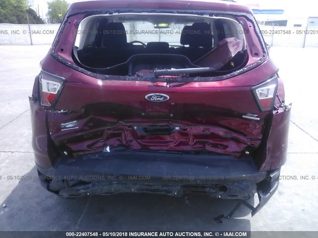 1FMCU0GD0HUA75758 - 2017 FORD ESCAPE SE RED photo 6