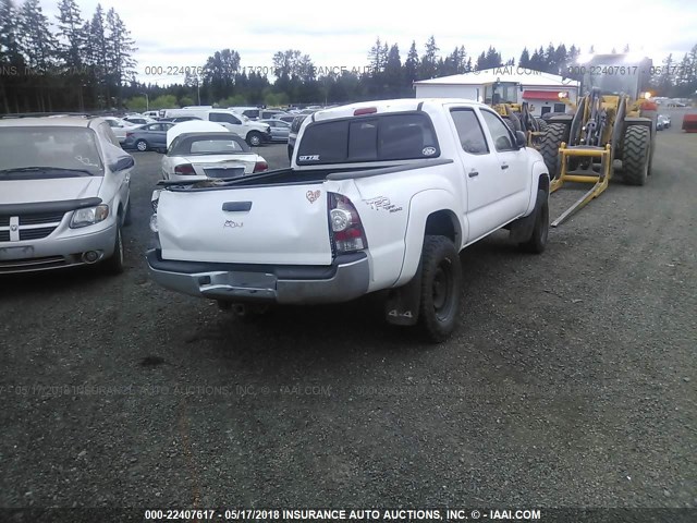 5TELU42N46Z224298 - 2006 TOYOTA TACOMA DOUBLE CAB WHITE photo 4