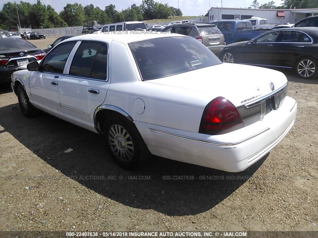 2MEFM75V26X651683 - 2006 MERCURY GRAND MARQUIS LS WHITE photo 3