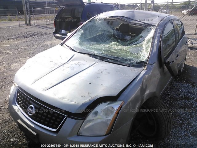 3N1AB61E68L687272 - 2008 NISSAN SENTRA 2.0/2.0S/2.0SL GRAY photo 6