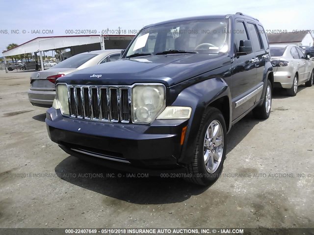 1J8GP58K68W104085 - 2008 JEEP LIBERTY LIMITED Navy photo 6