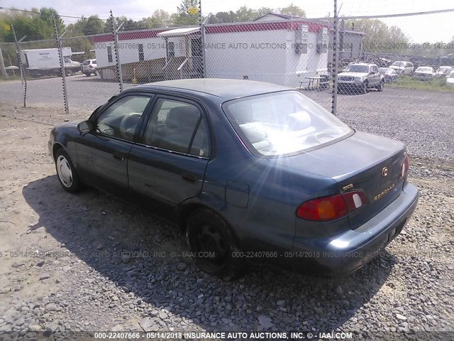 2T1BR12E2XC189716 - 1999 TOYOTA COROLLA VE/CE/LE 青绿色 照片 3