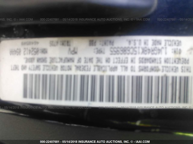 1J4GR48K15C686955 - 2005 JEEP GRAND CHEROKEE LAREDO/COLUMBIA/FREEDOM 蓝色 照片 9