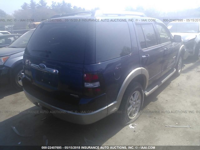 1FMEU74E16UA27391 - 2006 FORD EXPLORER EDDIE BAUER Dark Blue photo 4