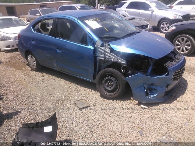 ML32F3FJ3HHF07325 - 2017 MITSUBISHI MIRAGE G4 ES ლურჯი ფოტო 1