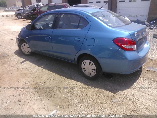 ML32F3FJ3HHF07325 - 2017 MITSUBISHI MIRAGE G4 ES ლურჯი ფოტო 3