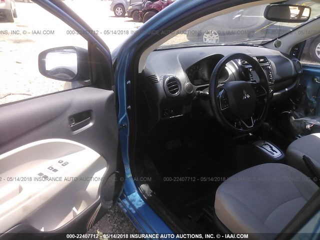 ML32F3FJ3HHF07325 - 2017 MITSUBISHI MIRAGE G4 ES ლურჯი ფოტო 5