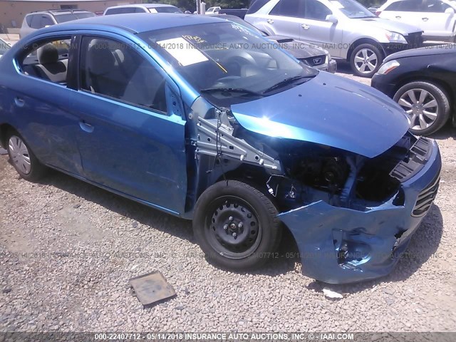 ML32F3FJ3HHF07325 - 2017 MITSUBISHI MIRAGE G4 ES ლურჯი ფოტო 6