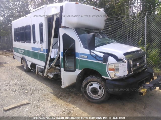 1FD4E45P08DB17657 - 2008 FORD E450 أبيض صورة 1