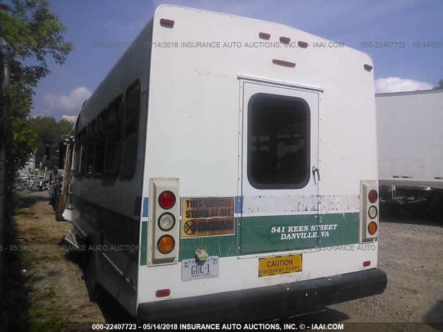 1FD4E45P08DB17657 - 2008 FORD E450 أبيض صورة 3