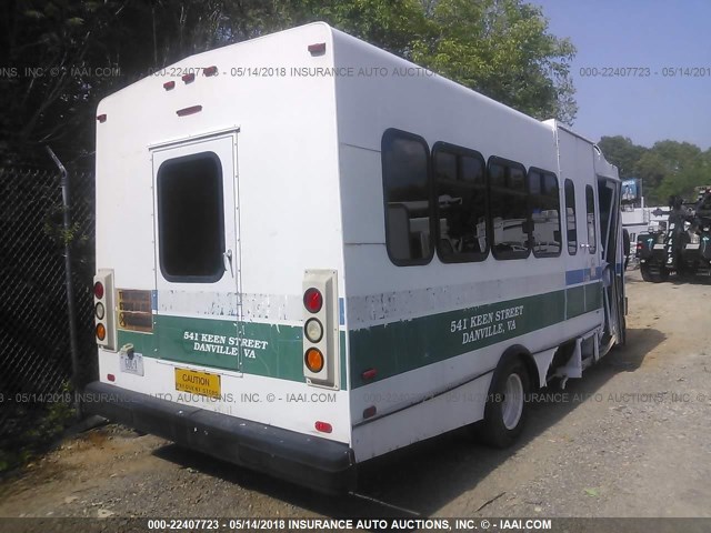 1FD4E45P08DB17657 - 2008 FORD E450 أبيض صورة 4