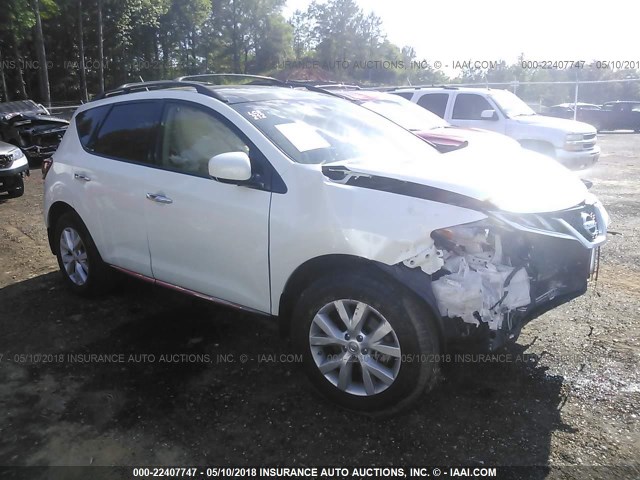 JN8AZ1MU2EW402236 - 2014 NISSAN Murano S/SL/SV/LE WHITE photo 1