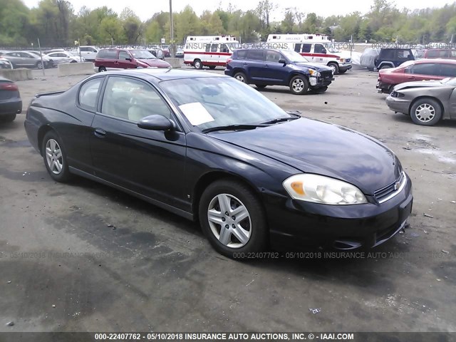 2G1WJ15K269351037 - 2006 CHEVROLET MONTE CARLO LS შავი ფოტო 1