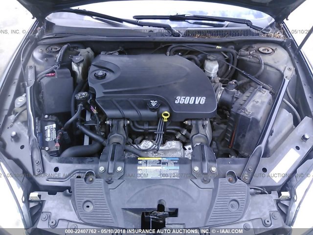 2G1WJ15K269351037 - 2006 CHEVROLET MONTE CARLO LS შავი ფოტო 10