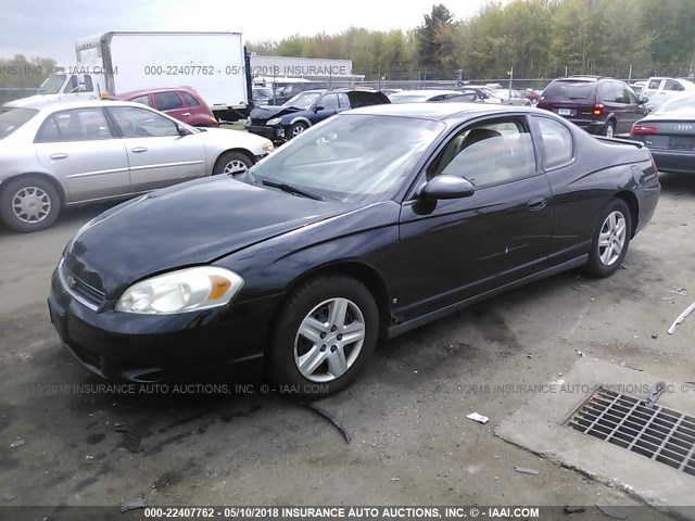 2G1WJ15K269351037 - 2006 CHEVROLET MONTE CARLO LS შავი ფოტო 2