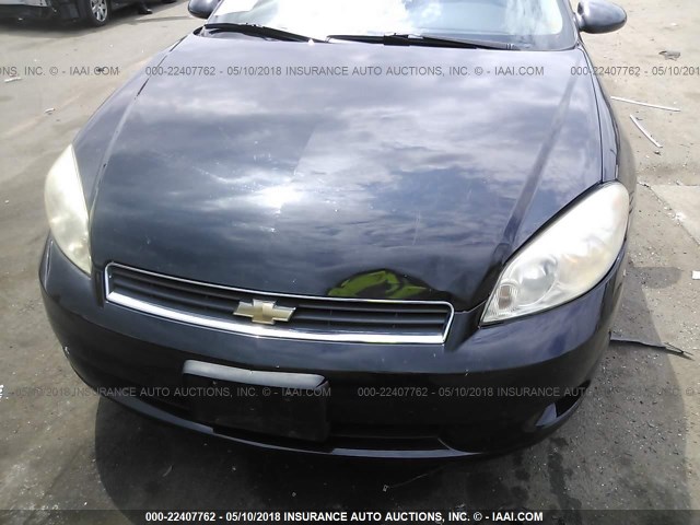 2G1WJ15K269351037 - 2006 CHEVROLET MONTE CARLO LS შავი ფოტო 6