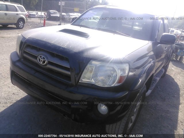 5TEUU42NX8Z486401 - 2008 TOYOTA TACOMA ACCESS CAB Schwarz Foto 2