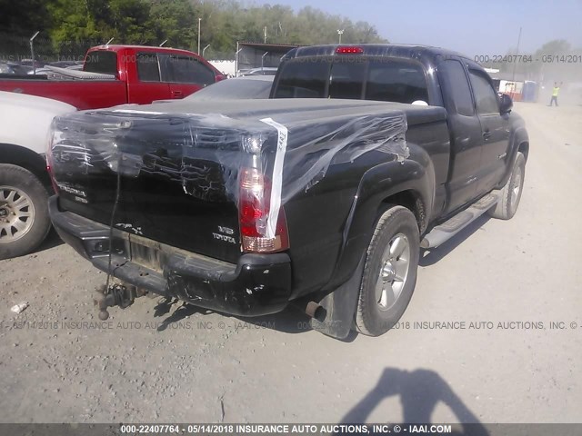 5TEUU42NX8Z486401 - 2008 TOYOTA TACOMA ACCESS CAB Schwarz Foto 4