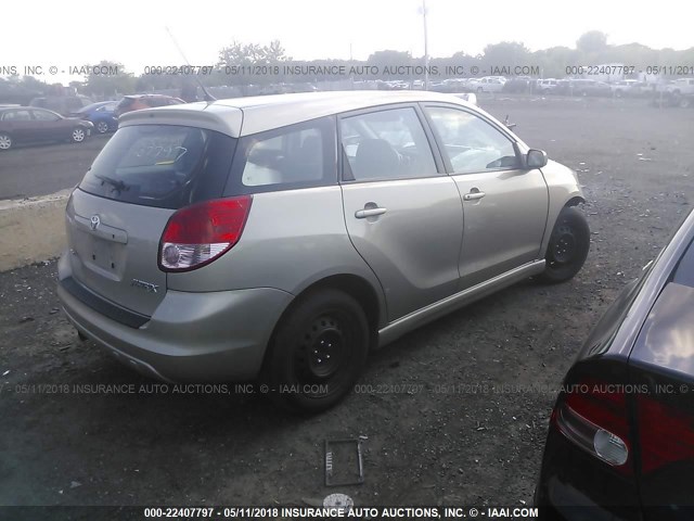 2T1KR32E63C066913 - 2003 TOYOTA COROLLA MATRIX XR GOLD photo 4