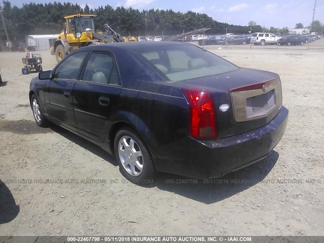 1G6DM57N230135251 - 2003 CADILLAC CTS BLUE photo 3