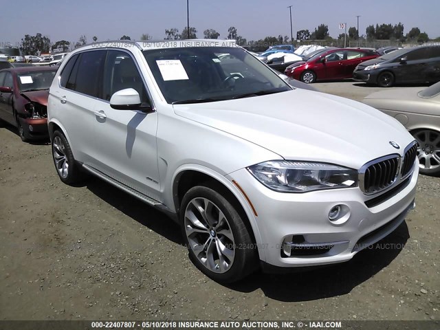5UXKR0C58F0P18148 - 2015 BMW X5 XDRIVE35I WHITE photo 1