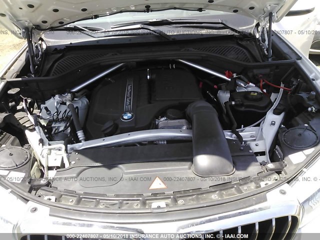 5UXKR0C58F0P18148 - 2015 BMW X5 XDRIVE35I WHITE photo 10