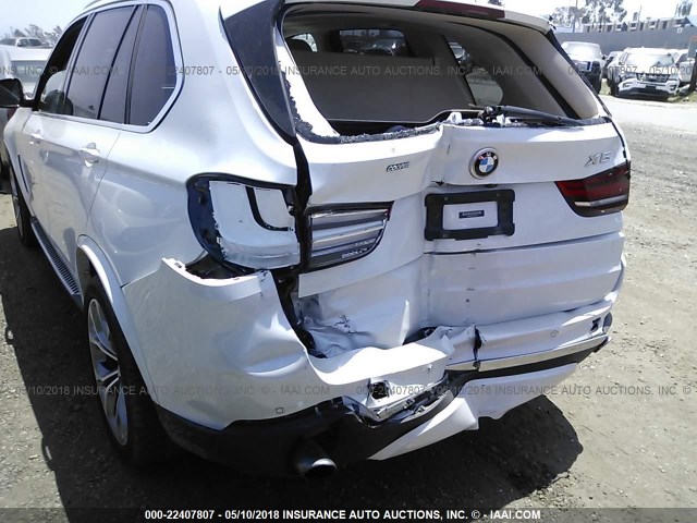 5UXKR0C58F0P18148 - 2015 BMW X5 XDRIVE35I WHITE photo 6