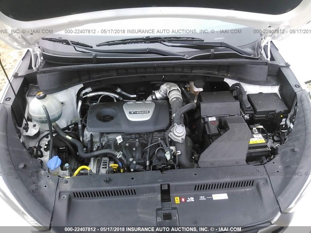 KM8J3CA20GU172556 - 2016 HYUNDAI TUCSON LIMITED/SPORT AND ECO/SE WHITE photo 10