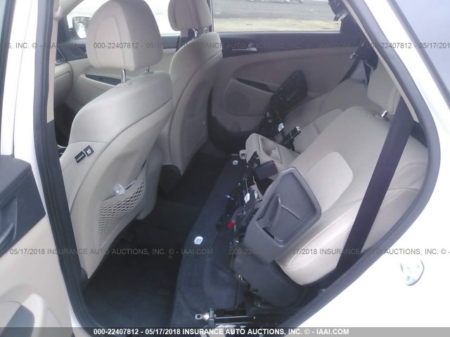 KM8J3CA20GU172556 - 2016 HYUNDAI TUCSON LIMITED/SPORT AND ECO/SE WHITE photo 8