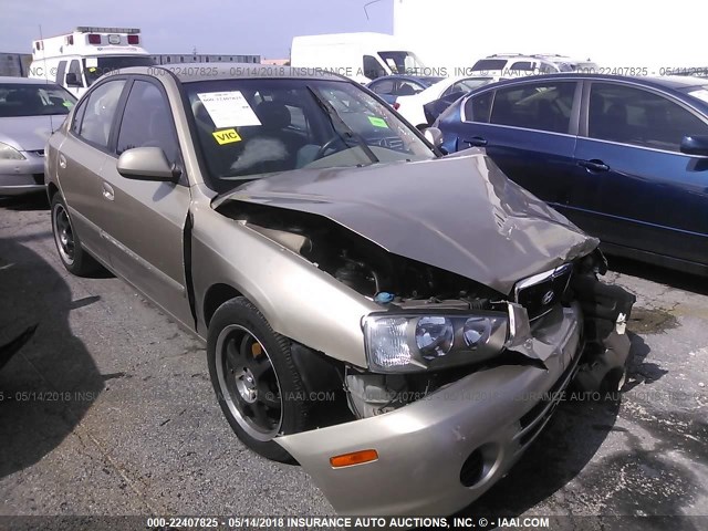 KMHDN45D53U667189 - 2003 HYUNDAI ELANTRA GLS/GT Champagne photo 1