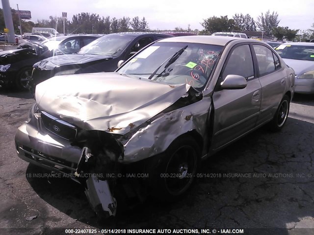 KMHDN45D53U667189 - 2003 HYUNDAI ELANTRA GLS/GT Champagne photo 2