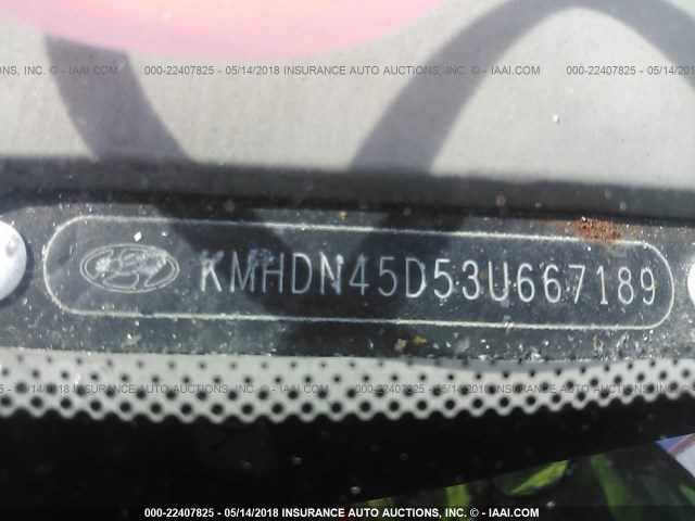 KMHDN45D53U667189 - 2003 HYUNDAI ELANTRA GLS/GT Champagne photo 9