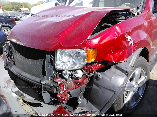 1FMCU0EG1AKA10576 - 2010 FORD ESCAPE LIMITED RED photo 6