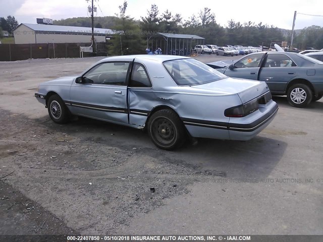 1FABP6039HH183824 - 1987 FORD THUNDERBIRD  BLUE photo 3