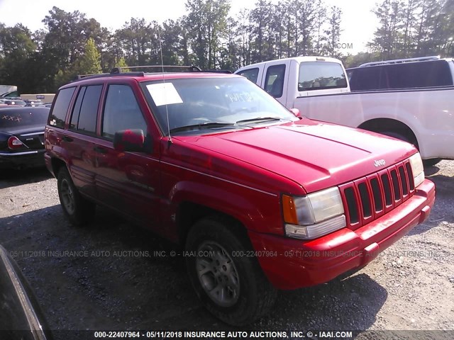 1J4GZ78Y6WC308573 - 1998 JEEP GRAND CHEROKEE LIMITED RED photo 1