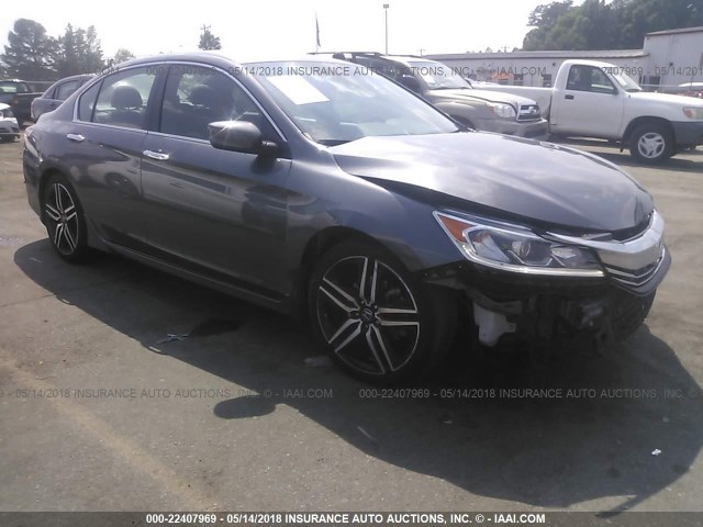 1HGCR2F56GA239365 - 2016 HONDA ACCORD SPORT 灰色 照片 1