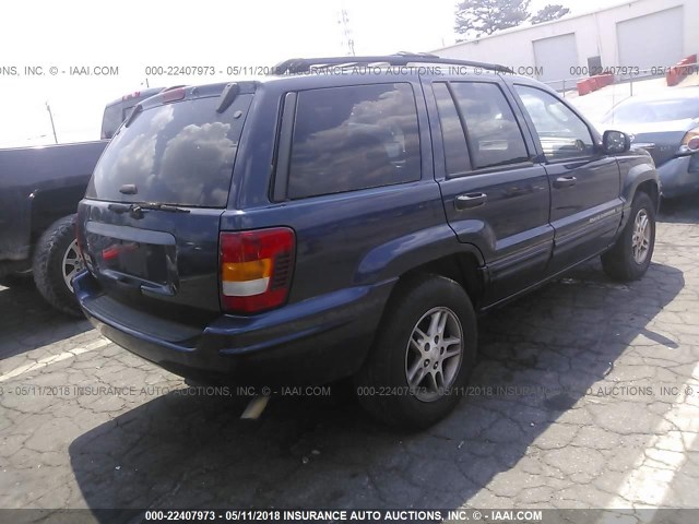 1J4GW48SX4C244179 - 2004 JEEP GRAND CHEROKEE LAREDO/COLUMBIA/FREEDOM 蓝色 照片 4