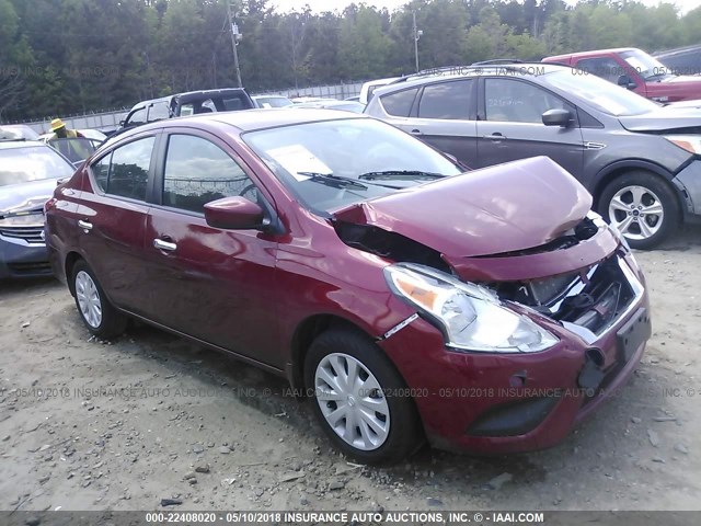 3N1CN7AP0HL821006 - 2017 NISSAN VERSA S/S PLUS/SV/SL RED photo 1