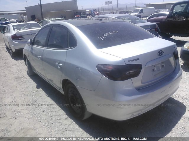 KMHDU46D88U333599 - 2008 HYUNDAI ELANTRA GLS/SE/LIMITED GRAY photo 3