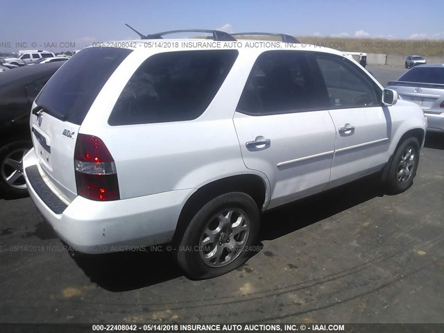 2HNYD18872H537738 - 2002 ACURA MDX TOURING WHITE photo 4