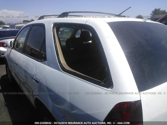 2HNYD18872H537738 - 2002 ACURA MDX TOURING WHITE photo 6