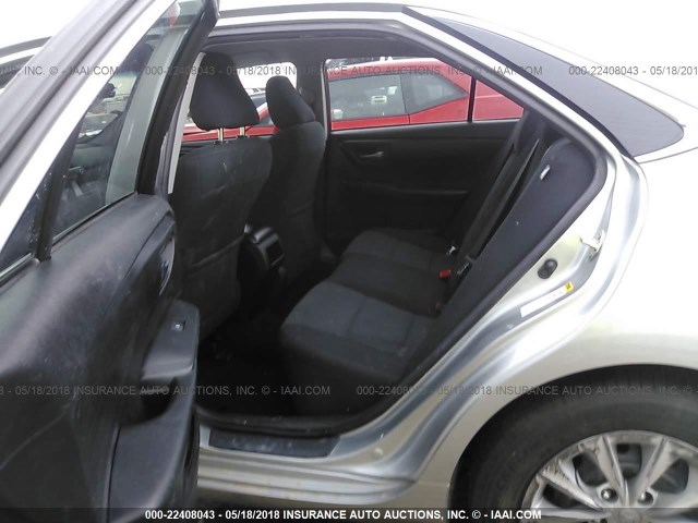 4T1BF1FK3HU277750 - 2017 TOYOTA CAMRY LE/XLE/SE/XSE SILVER photo 8